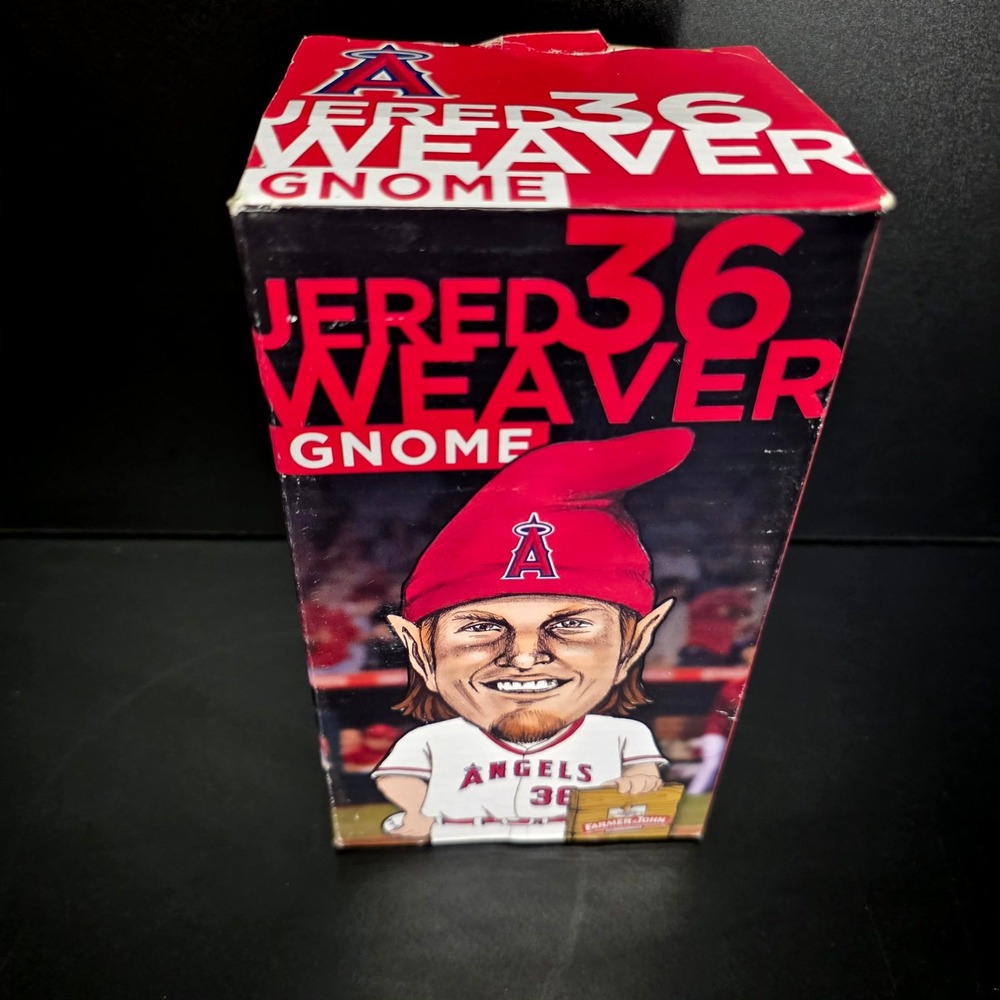 LA Angels Jered Weaver Gnome SGA Baseball Figure Red White #36 Farmer John 7"
